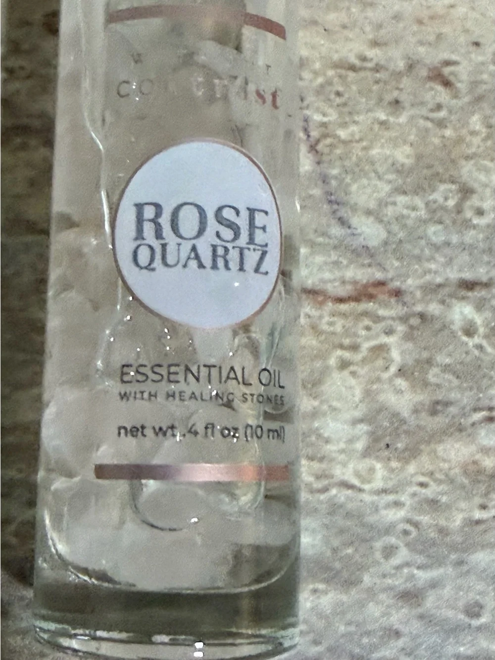 NIB Without Contrast Rose Quartz & Peridot Gemstone Infused Essential Body Oils